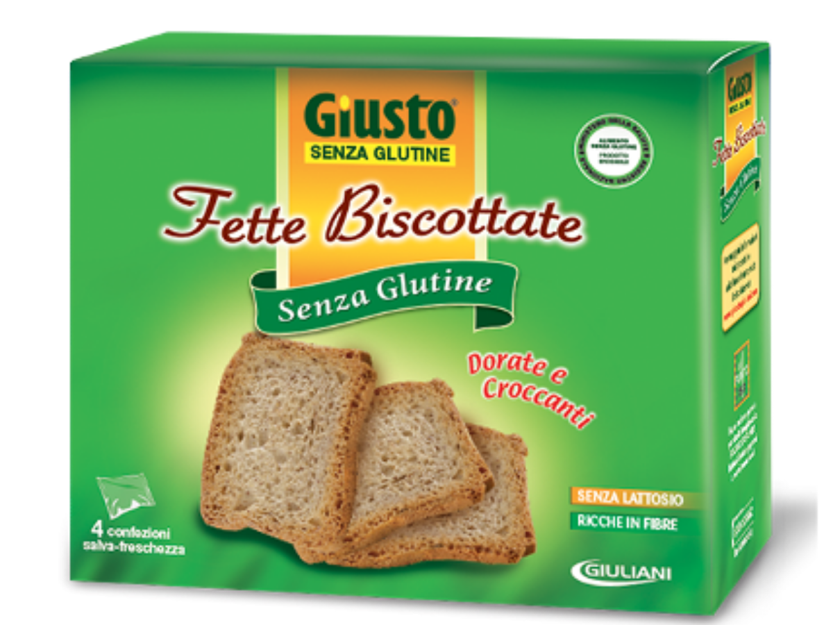 Prodotto richiamato dal mercato: Giuliani-Giusto Senza Glutine Fette  Biscottate 250 g - AIC Emilia Romagna