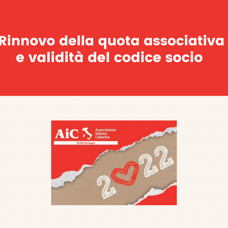 Rinnovo della quota associativa e validità del codice socio