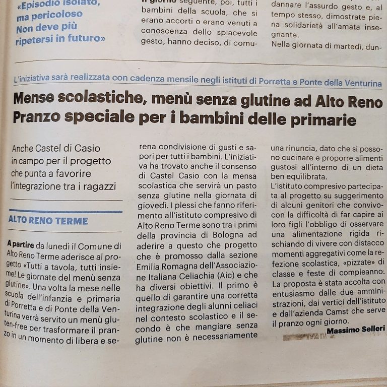 articolo Carlino TTTI Alto Reno 23 ott 21